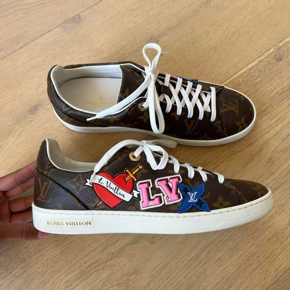 Louis Vuitton | Shoes | Louis Vuitton Brown Sneakers With Lv  display picture 3